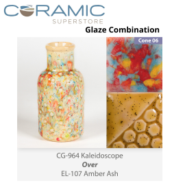 Kaleidoscope - CG964 over EL107 Glaze Combination Kaleidoscope - CG964 over EL107 Glaze Combination
